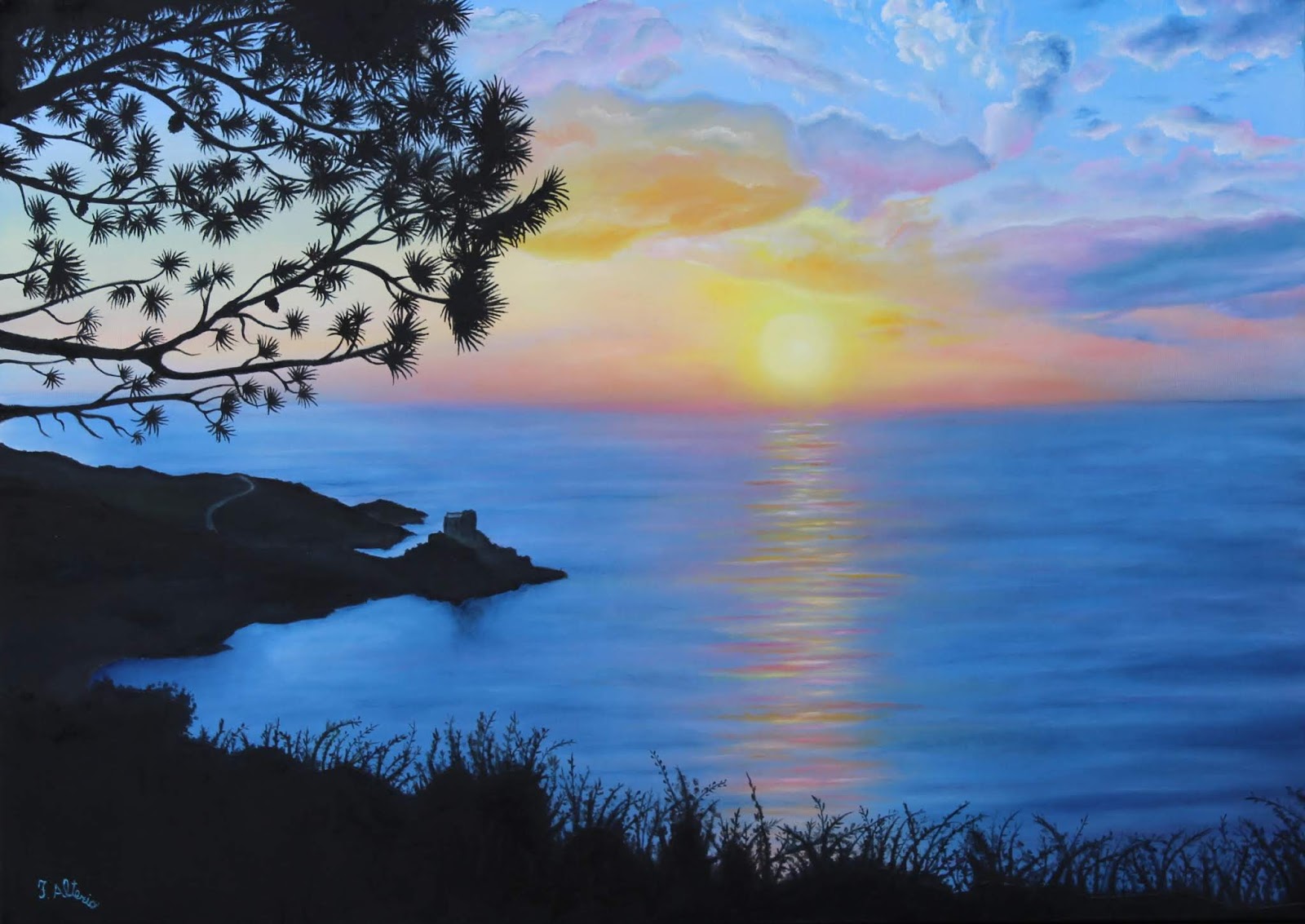 Tramonto a San Nicola Arcella